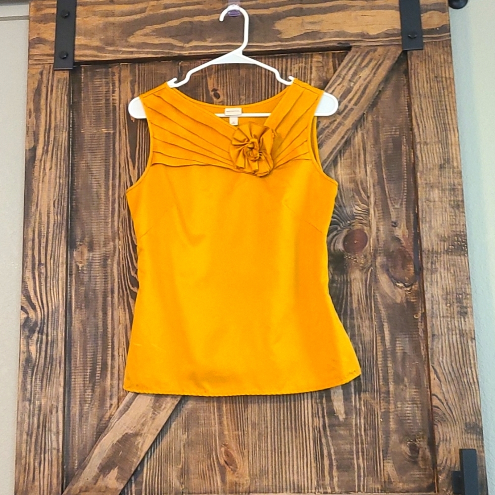 Merona Vintage Satin Gold Top